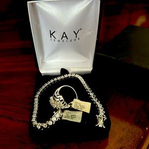 14k White Gold tennis bracelet and diamond ring